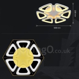 6-punktowa nowoczesna, współczesna, zintegrowana lampa montowana na płasko