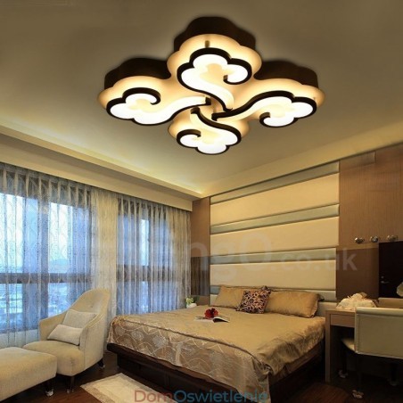 4 światła nowoczesne współczesne zintegrowane oświetlenie montowane na płasko