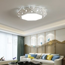 Nowoczesna, współczesna, zintegrowana metalowa lampa sufitowa