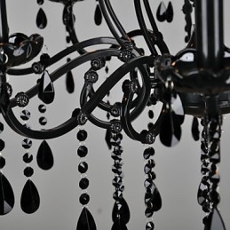 Żyrandol Kryształowy Nowoczesny Współczesny Kryształ 10 Światło Metal