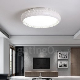 Nowoczesna, współczesna, zintegrowana metalowa lampa sufitowa