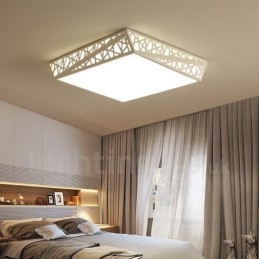 Nowoczesna, współczesna, zintegrowana metalowa lampa sufitowa