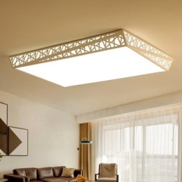 Nowoczesna, współczesna, zintegrowana metalowa lampa sufitowa
