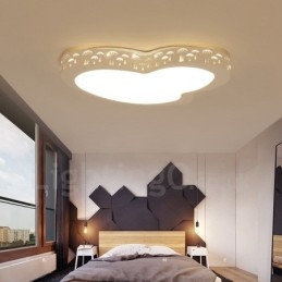 Nowoczesna, współczesna, zintegrowana metalowa lampa sufitowa