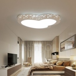 Nowoczesna, współczesna, zintegrowana metalowa lampa sufitowa