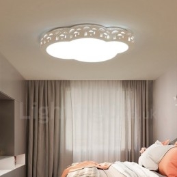 Nowoczesna, współczesna, zintegrowana metalowa lampa sufitowa