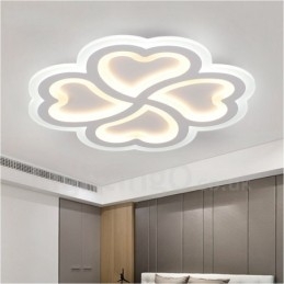 Nowoczesna, współczesna, zintegrowana metalowa lampa sufitowa