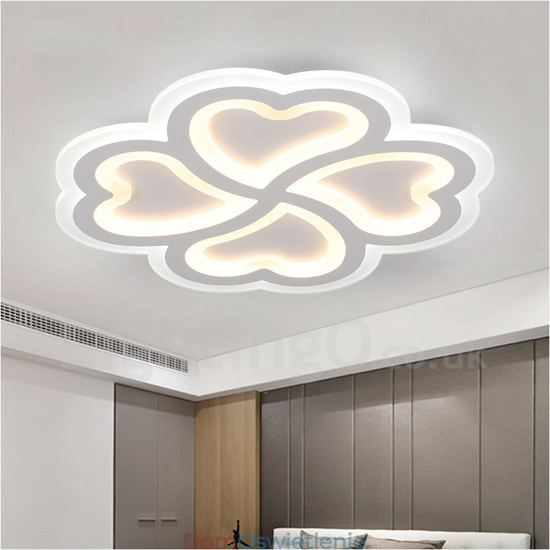 Nowoczesna, współczesna, zintegrowana metalowa lampa sufitowa