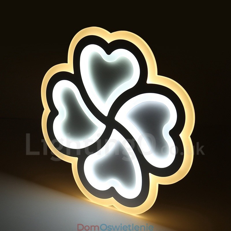 Nowoczesna, współczesna, zintegrowana metalowa lampa sufitowa