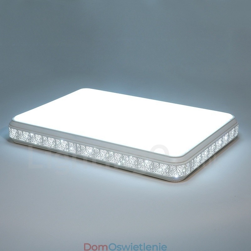 Nowoczesna, współczesna, zintegrowana metalowa lampa sufitowa