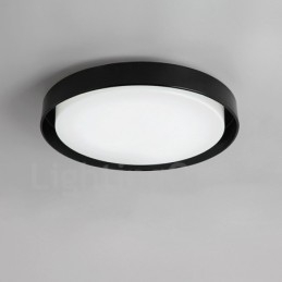 Nowoczesna, współczesna, zintegrowana metalowa lampa sufitowa