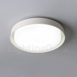 Nowoczesna, współczesna, zintegrowana metalowa lampa sufitowa