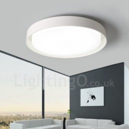 Nowoczesna, współczesna, zintegrowana metalowa lampa sufitowa