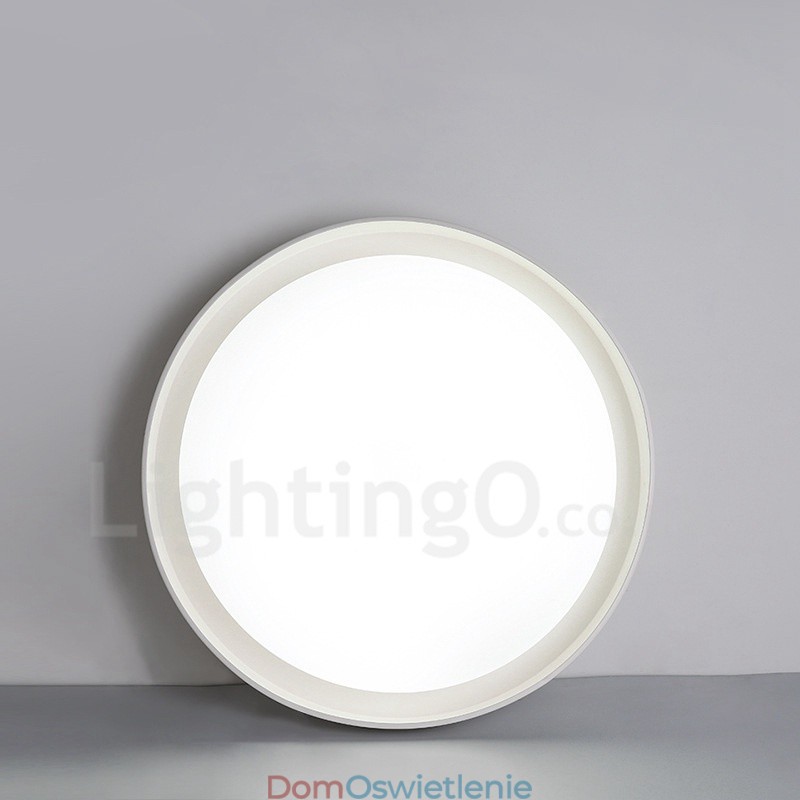 Nowoczesna, współczesna, zintegrowana metalowa lampa sufitowa