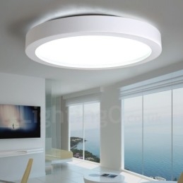 Nowoczesna, współczesna, zintegrowana metalowa lampa sufitowa