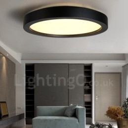 Nowoczesna, współczesna, zintegrowana metalowa lampa sufitowa