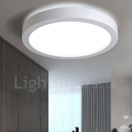 Nowoczesna, współczesna, zintegrowana metalowa lampa sufitowa
