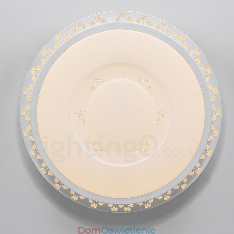 Nowoczesna, współczesna, zintegrowana metalowa lampa sufitowa