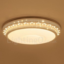 Nowoczesna, współczesna, zintegrowana metalowa lampa sufitowa