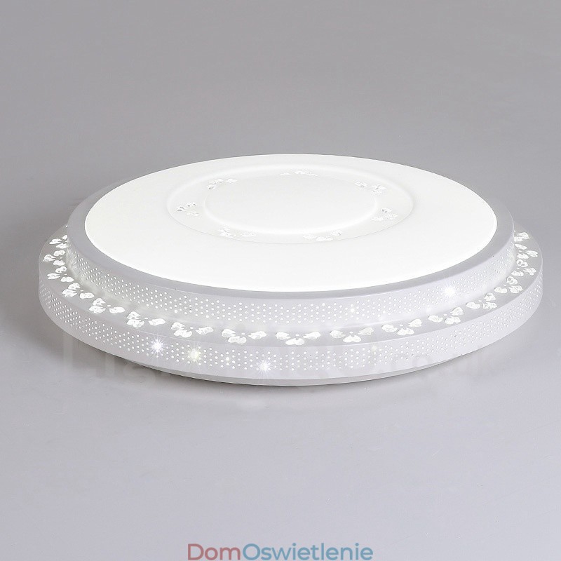 Nowoczesna, współczesna, zintegrowana metalowa lampa sufitowa