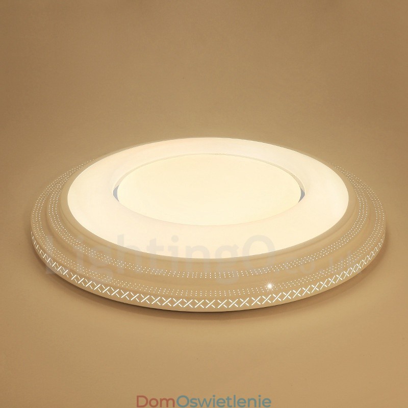 Nowoczesna, współczesna, zintegrowana metalowa lampa sufitowa
