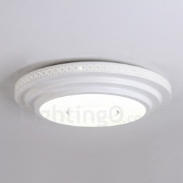 Nowoczesna, współczesna, zintegrowana metalowa lampa sufitowa