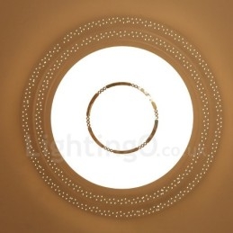 Nowoczesna, współczesna, zintegrowana metalowa lampa sufitowa