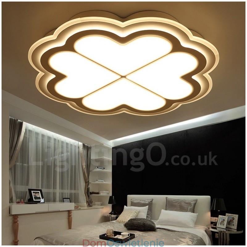 Nowoczesna, współczesna, zintegrowana metalowa lampa sufitowa