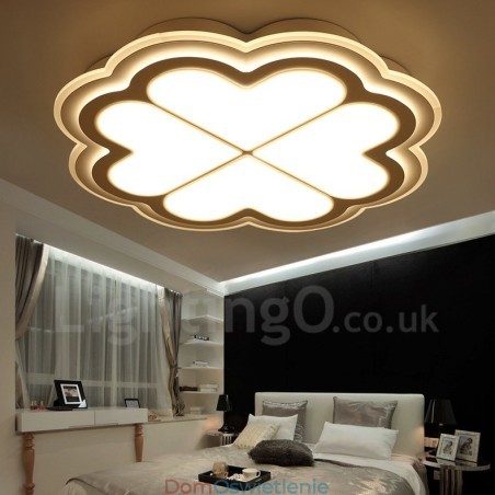 Nowoczesna, współczesna, zintegrowana metalowa lampa sufitowa