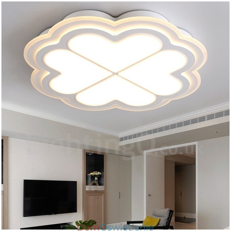 Nowoczesna, współczesna, zintegrowana metalowa lampa sufitowa