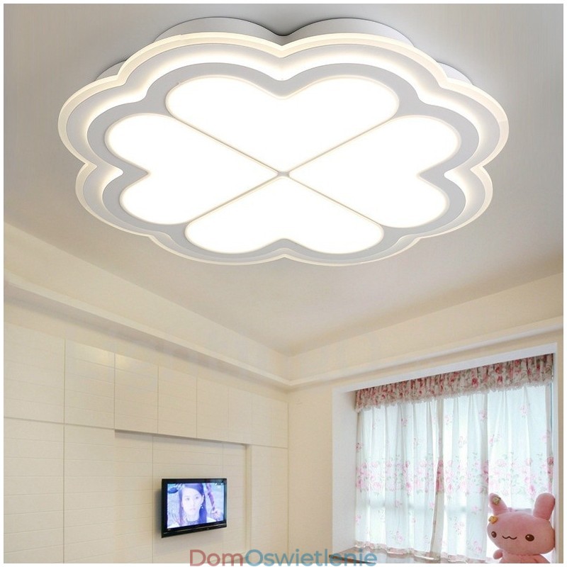 Nowoczesna, współczesna, zintegrowana metalowa lampa sufitowa