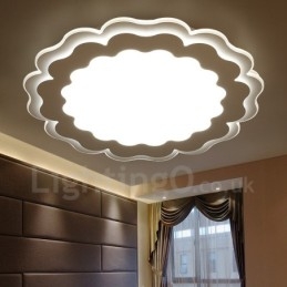 Nowoczesna, współczesna, zintegrowana metalowa lampa sufitowa