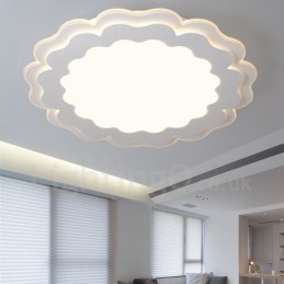 Nowoczesna, współczesna, zintegrowana metalowa lampa sufitowa