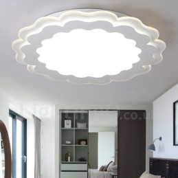 Nowoczesna, współczesna, zintegrowana metalowa lampa sufitowa