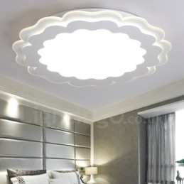 Nowoczesna, współczesna, zintegrowana metalowa lampa sufitowa