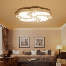 Nowoczesna, współczesna, zintegrowana metalowa lampa sufitowa
