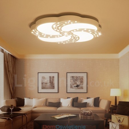 Nowoczesna, współczesna, zintegrowana metalowa lampa sufitowa Nowoczesna, współczesna, zintegrowana metalowa lampa sufitowa