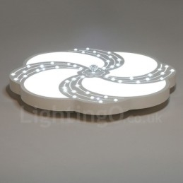 Nowoczesna, współczesna, zintegrowana metalowa lampa sufitowa