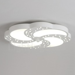 Nowoczesna, współczesna, zintegrowana metalowa lampa sufitowa