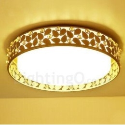 Nowoczesna, współczesna, zintegrowana metalowa lampa sufitowa