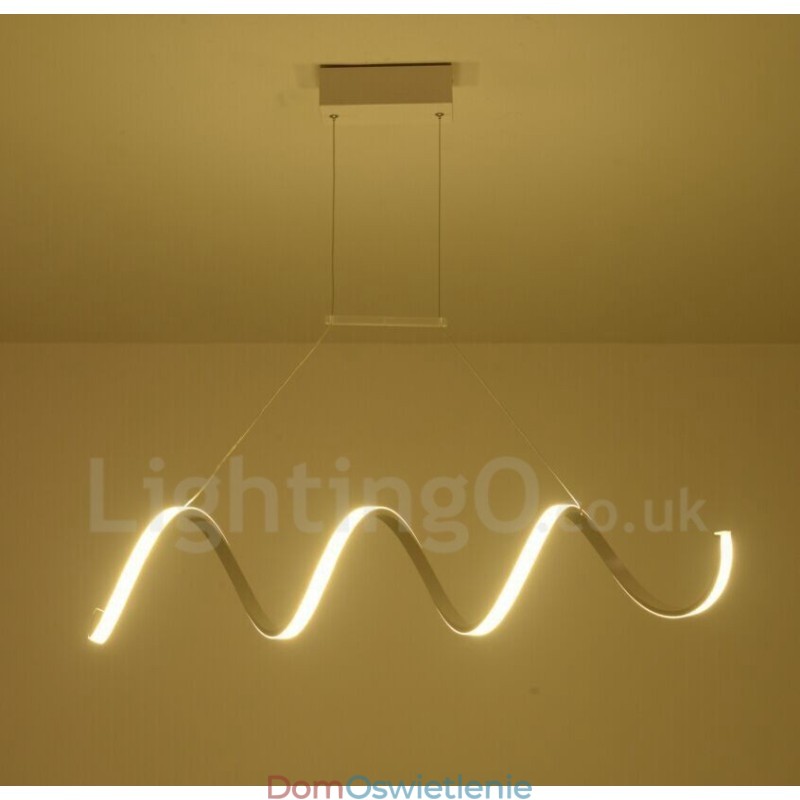 Nowoczesna, współczesna, zintegrowana lampa wisząca