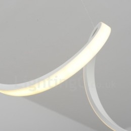Nowoczesna, współczesna, zintegrowana lampa wisząca
