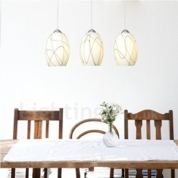 3-punktowa nowoczesna, współczesna, zintegrowana metalowa lampa wisząca