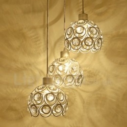 3-punktowa zintegrowana lampa wisząca Rustic Lodge
