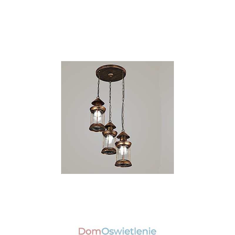 Rustykalna lampa wisząca w stylu retro retro w stylu rustykalnym