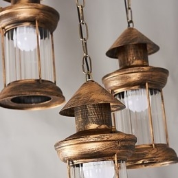 Rustykalna lampa wisząca w stylu retro retro w stylu rustykalnym