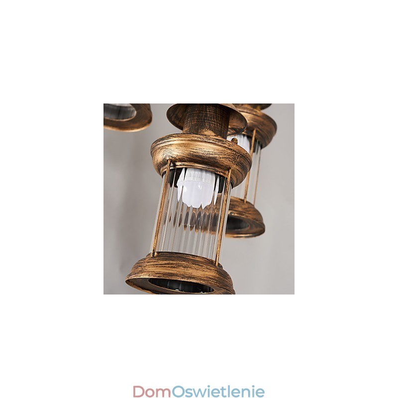 Rustykalna lampa wisząca w stylu retro retro w stylu rustykalnym