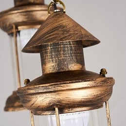 Rustykalna lampa wisząca w stylu retro retro w stylu rustykalnym