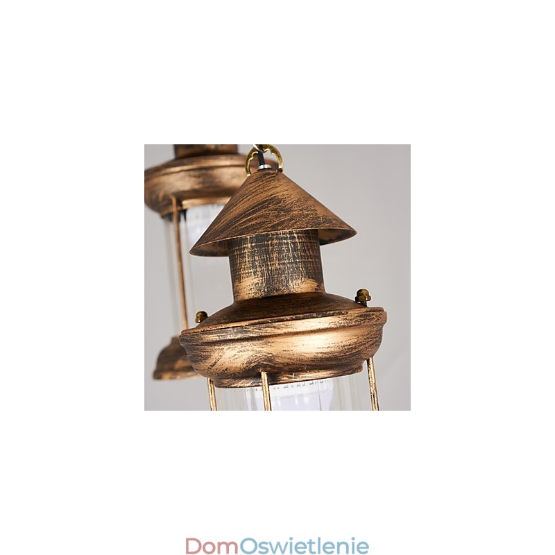Rustykalna lampa wisząca w stylu retro retro w stylu rustykalnym