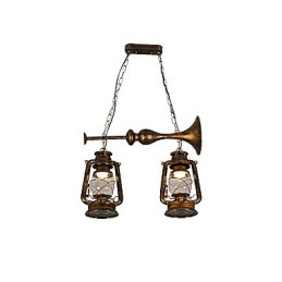 Rustykalna lampa wisząca w stylu retro retro w stylu rustykalnym